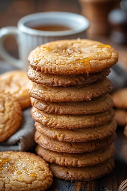 Photo cookies that are made with gluten free chocolate and peanut butter