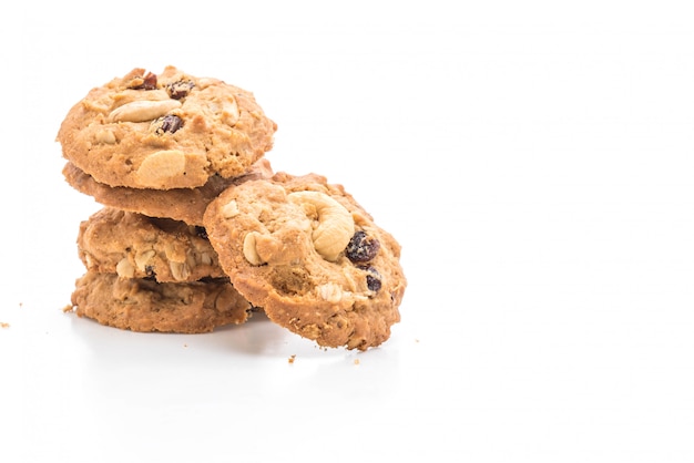 cookies with raisin and roasted cashew nuts