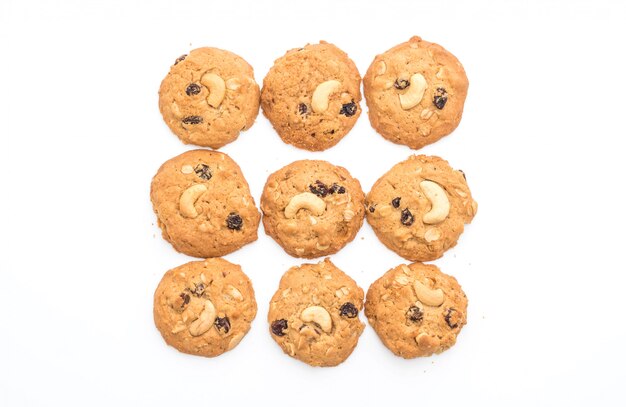 cookies with raisin and roasted cashew nuts