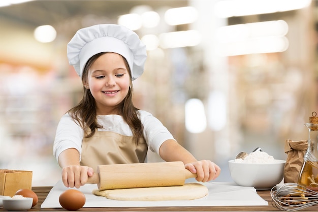 Cooking mother kid mom kitchen bake child