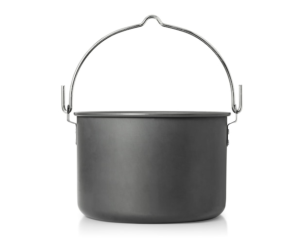 Cooking pot isolated on white background.