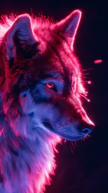 a cool amazing wolf illustration background for wallpaper in HD