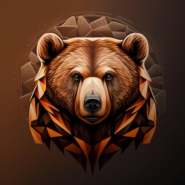 Cool bear illustration design