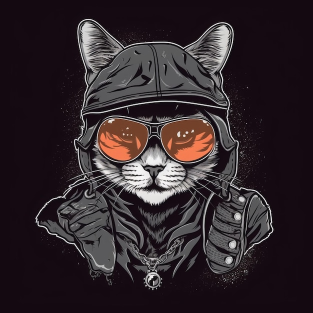 Cool Cat TShirt Design