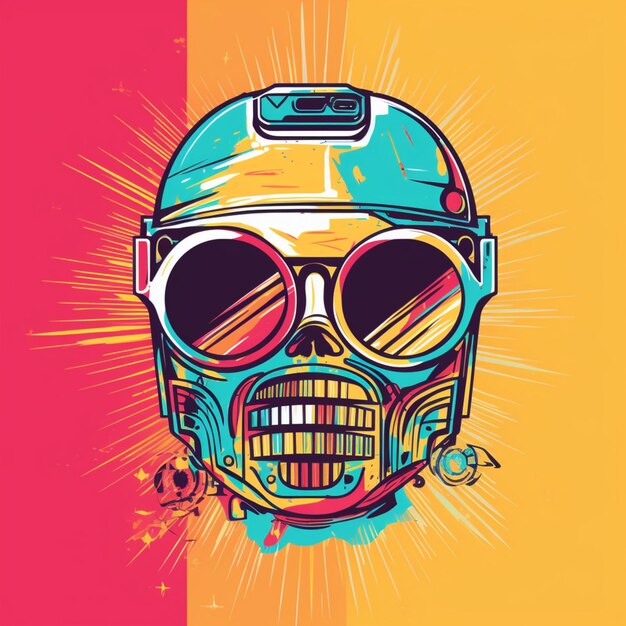 cool and colorful robot design