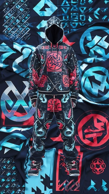 Cool Cyber Sigilism Streetwear Prints Vector Design Y2k Gothic Neo Tribal Pattern