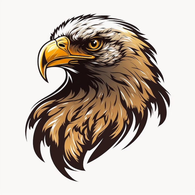 cool eagle logo vector illustration