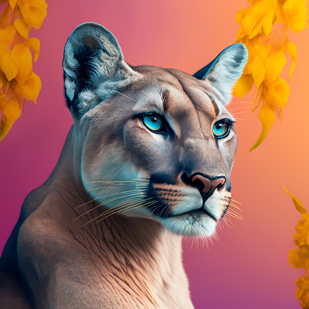 Cool puma illustration design