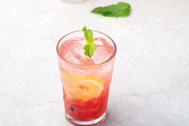 Cool and thirst quenching watermelon mojito drink