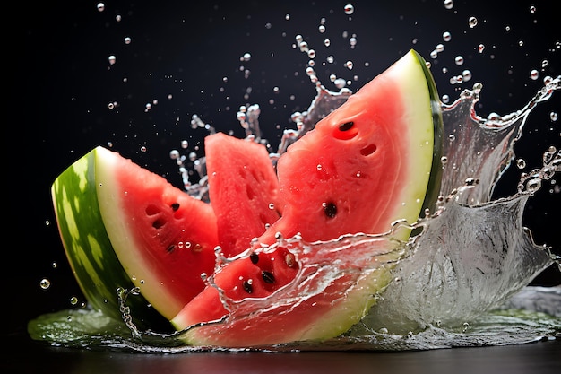 Cooling watermelon splash homemade fruit juice