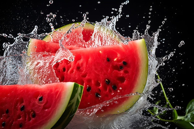 Cooling watermelon splash homemade fruit juice