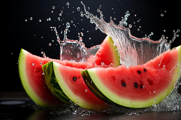 Cooling watermelon splash homemade fruit juice