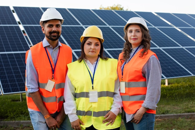 Coordinated work of young workers at the power plant