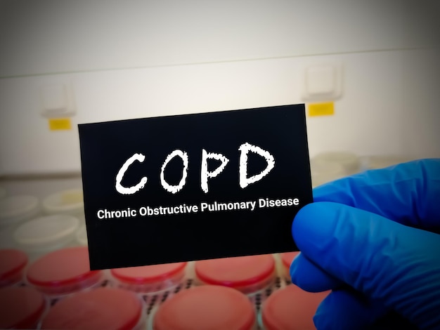 COPD, Chronic obstructive pulmonary disease, COPD awareness month concept.