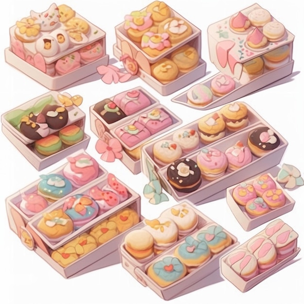 Copia de Design sem nome 1Cakes doces brownie donuts cap cakes biscoitos sortidos