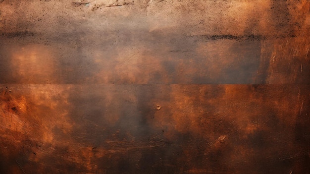 Copper Inferno A Fiery Abstract Background with a Rusted Metal Surface and Embers