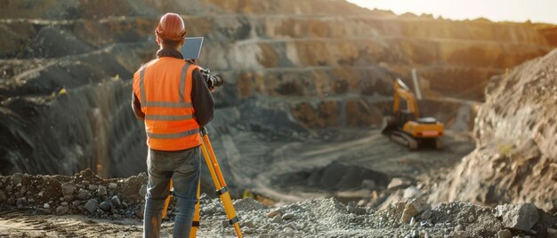 copper mine worker open pit Mine Surveying Lens 5014 cinematic photorealistic natural light ar 73 style raw stylize 50 Job ID 81ceff5503e4467eb3fcebfc71a54443