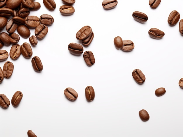 Copy space coffee beans