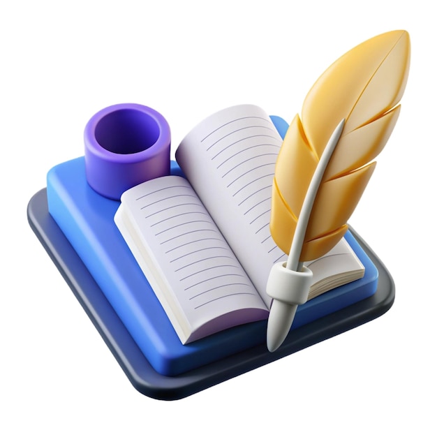 Copywriting writing icon Creative writing and storytelling education concept