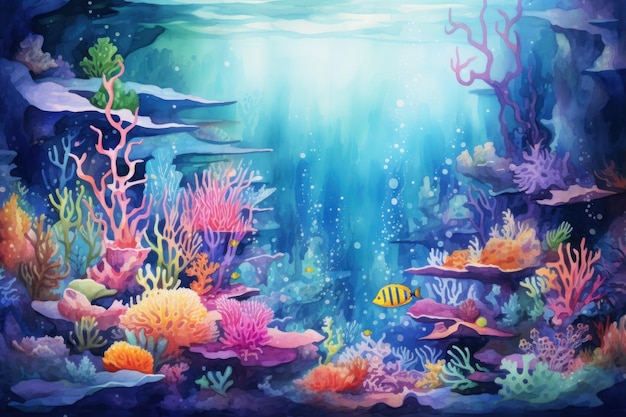 Coral reef background aquarium outdoors nature