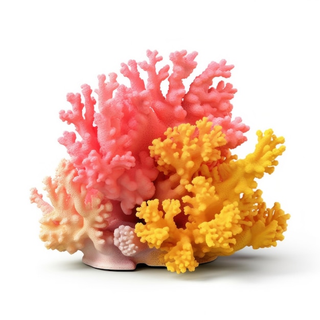 Coral reef isolated Illustration AI GenerativexA