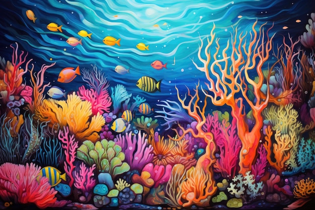 Coral Reef Serenity Deep Sea Fantasia