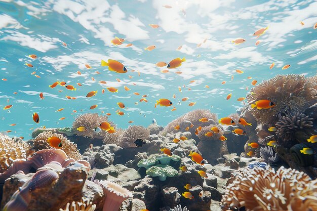 Coral reef snorkeling