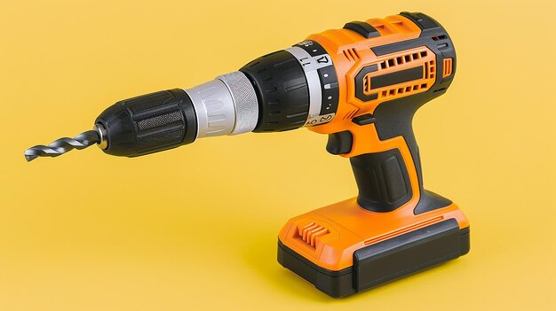 Cordless Drill with Drill Bit Working