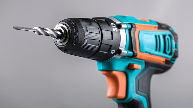 Cordless Drill with Drill Bit Working