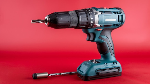 Cordless Drill with Drill Bit Working