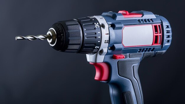 Cordless Drill with Drill Bit Working