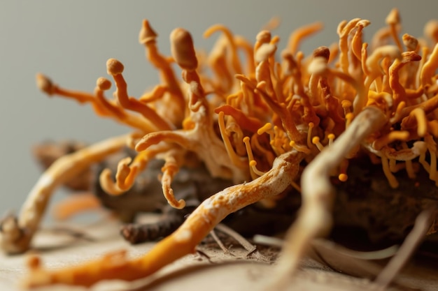 Photo cordyceps mushroom fungus plant