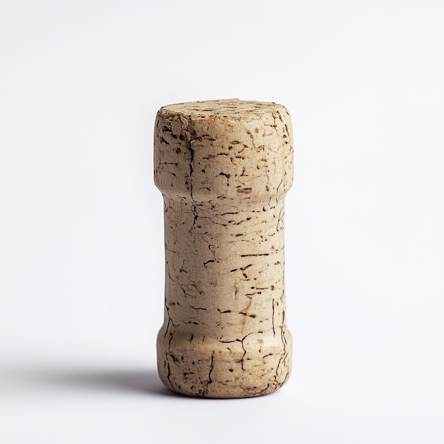 Cork isolated on a solid white background