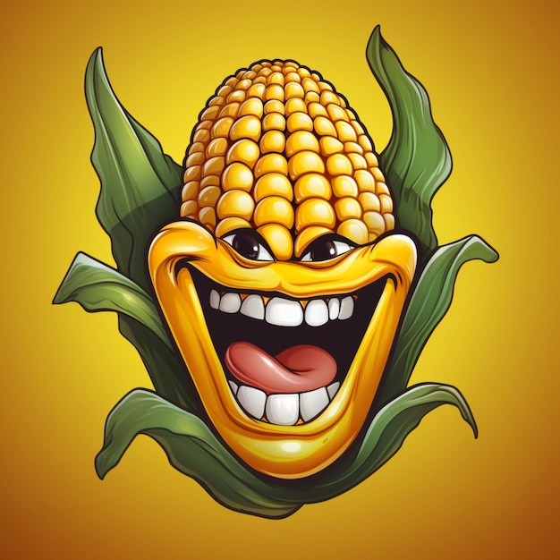 corn cartoon logo