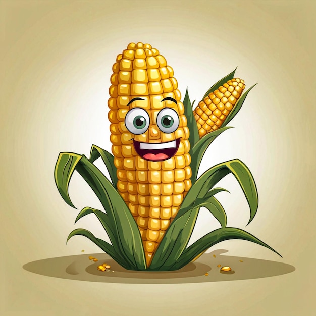 corn cartoon