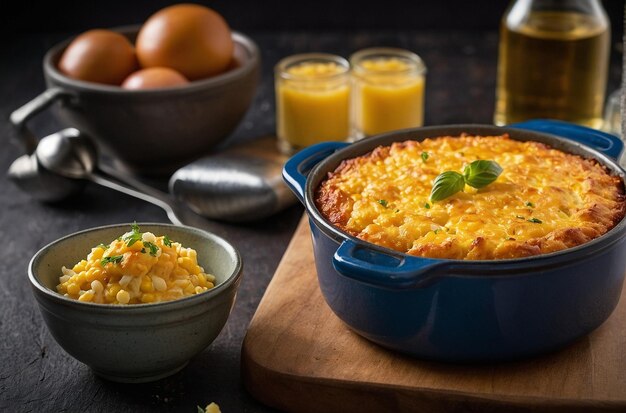 Corn casserole with cheese