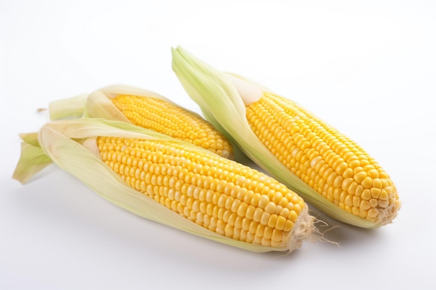 Corn on the cob is a corn that is sweet and has a yellow color.