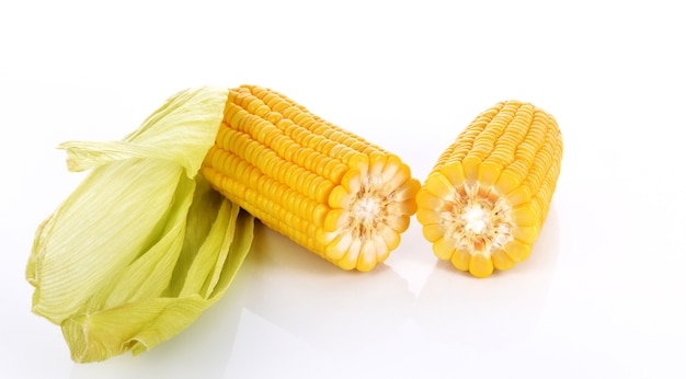 Corn on the cob kernels isolated Clipping Path