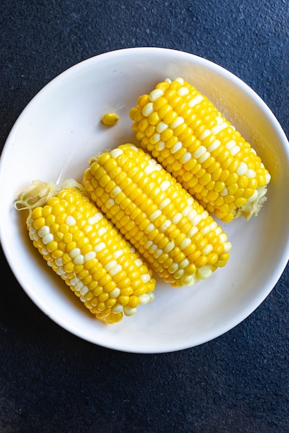 corn grilled corncob tasty food meal snack copy space food background rustic top view keto or paleo