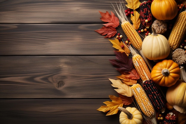 Photo corn husks background with thanksgiving wishes happy thanksgiving banner wallpaper image photography