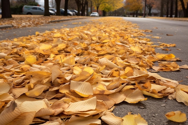 Corn husks scattered on the ground after harvest