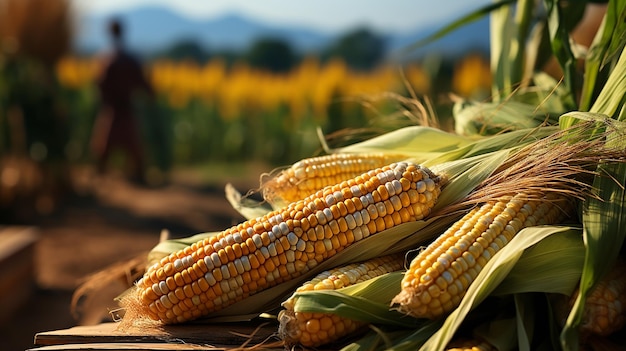 corn isolated HD 8k wall paper Stock Photographic image