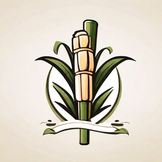 Corn Plant Cartoon Style