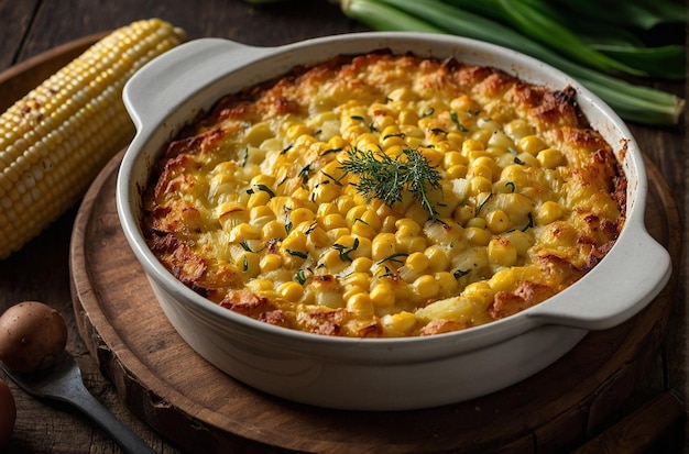 Corn and potato gratin