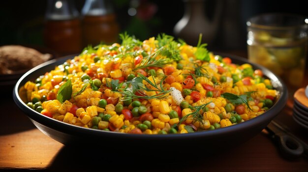 corn salad HD 8K wallpaper Stock Photographic Image