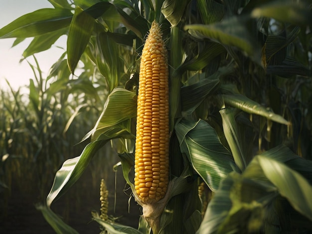 Corn on the tree branches