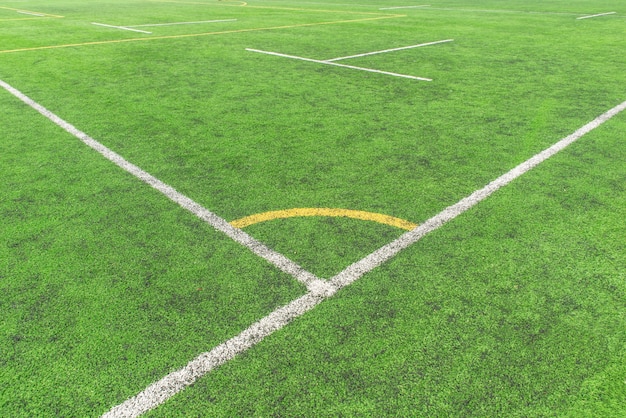 Corner of a football court