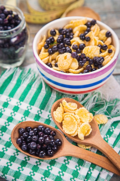 Cornflake with  bilberry