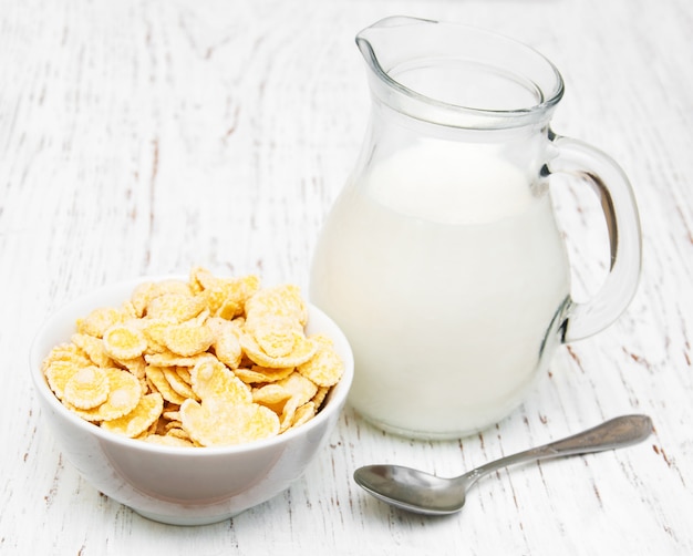 Cornflakes with milk