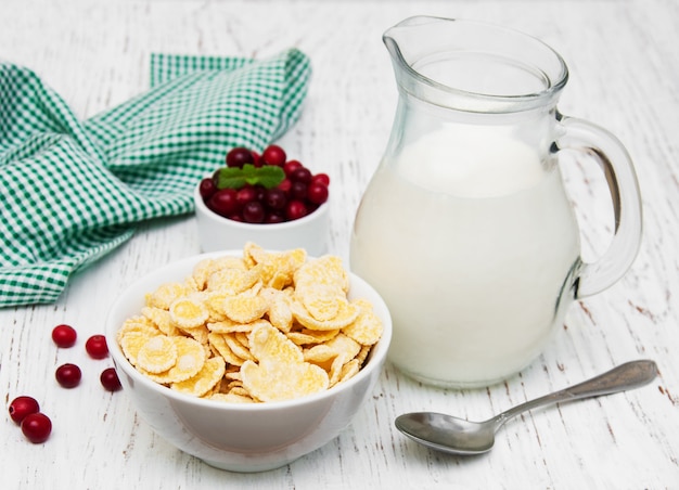 Cornflakes with milk